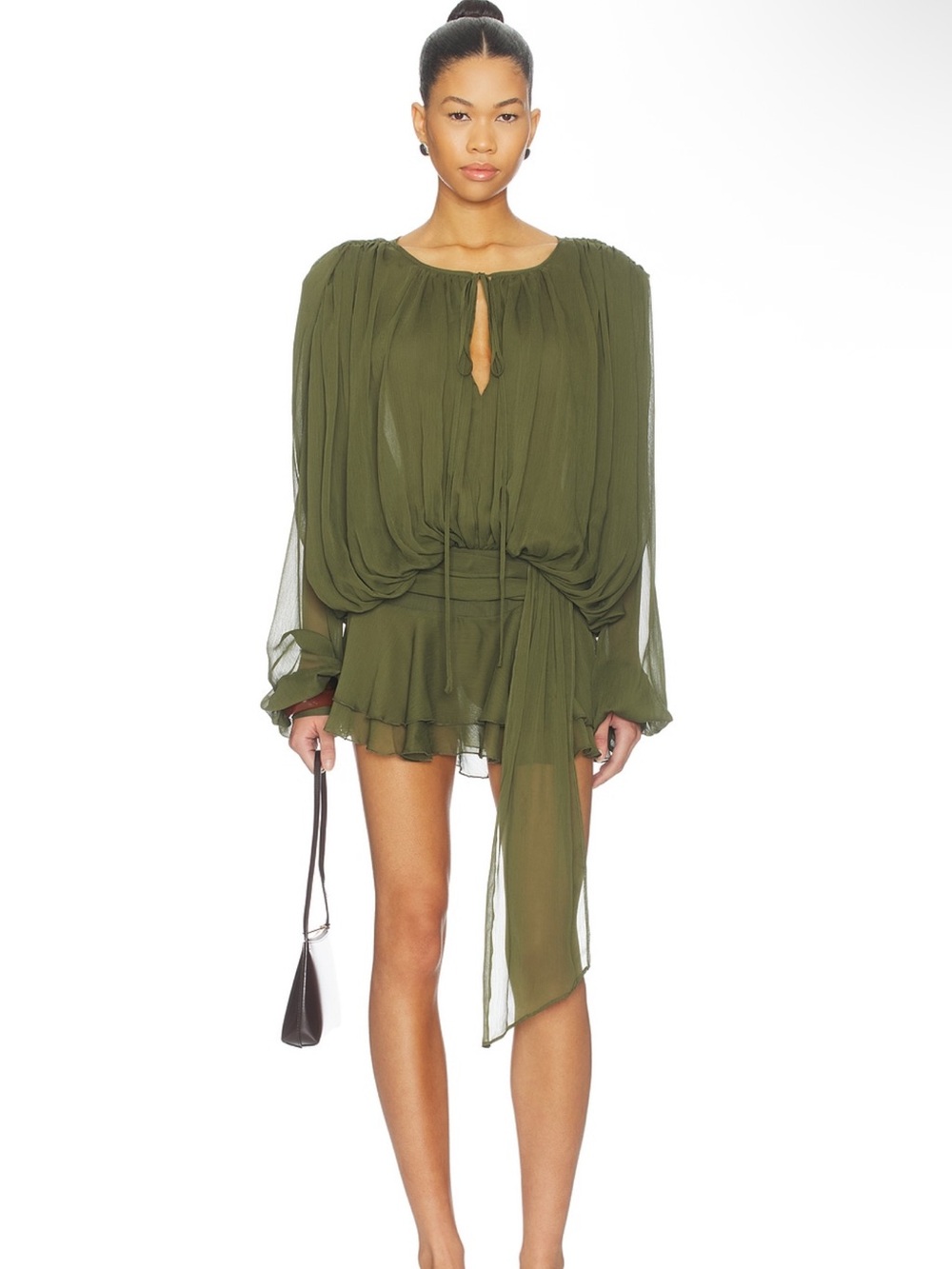 LIONESS -Elements mini dress in Safari